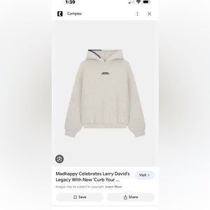 curb your enthusiasm x madhappy limited edition sweatshirt